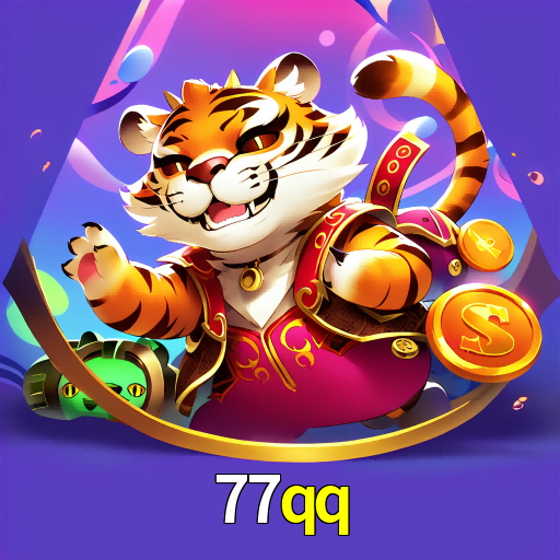 Imagem promocional da 77qq mostrando a plataforma e suas vantagens
